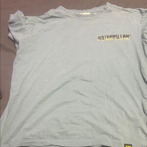 Caterpillar Slate Blue Tee with Logo
